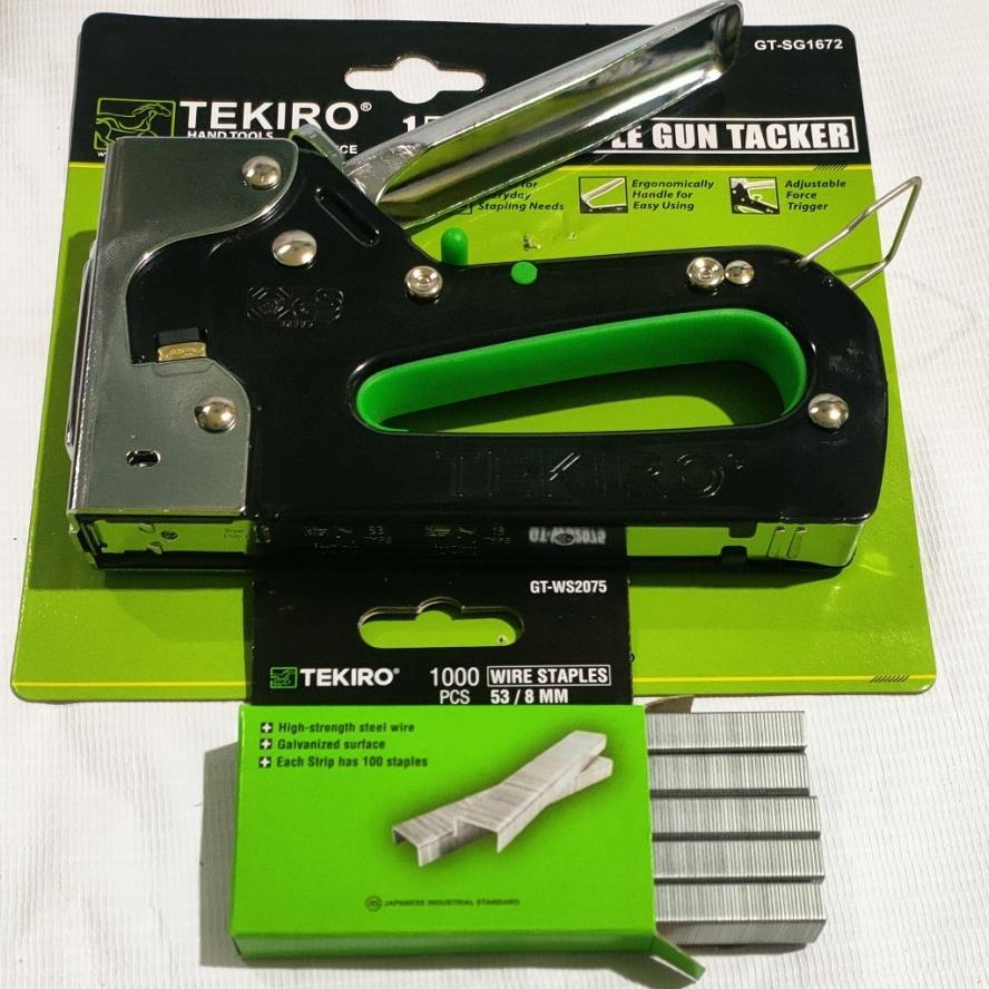 Tekiro Staples Tembak 3in1 Dan Refill Isi Staples 8 mm- Staples Jok Dekorasi DLL TEKIRO