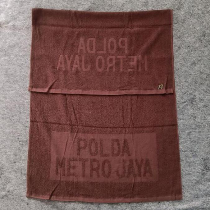 Handuk Besar Coklat Jatah Polri / Handuk Jatah Polisi / Handuk Jatah Polri
