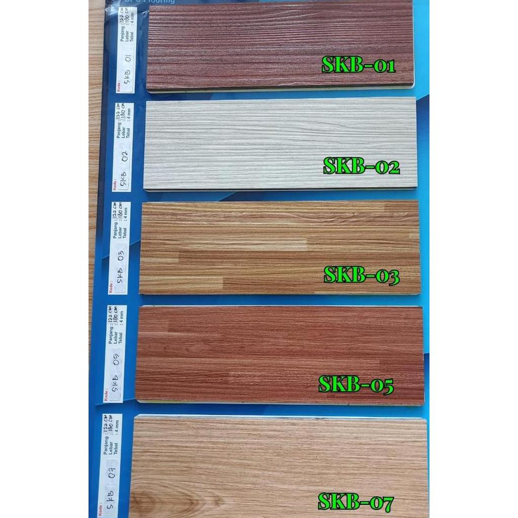 VINYL LANTAI SPC Motif Kayu Parket - Parquet VInil PVC Sistem Klik Promo