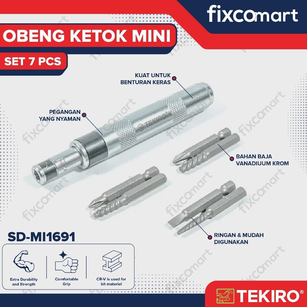 Tekiro Obeng Ketok Set 7 Pcs Mini / Tekiro Obeng Ketok Mini Set