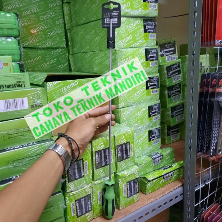 TEKIRO SD-TE1503 Obeng + ukuran PH1 X 400 mm ( panjang 40 cm ) TEKIRO gagang TPR