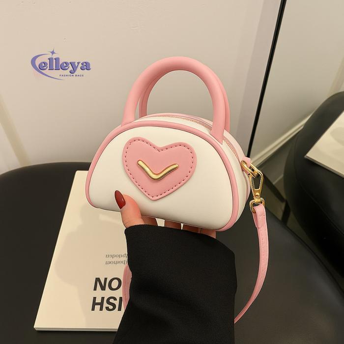 Miniatur Tas Mini Selempang Wanita Simpel Terbaru Pink Kombi Slingbag Wanita Handbag Desain Love Key