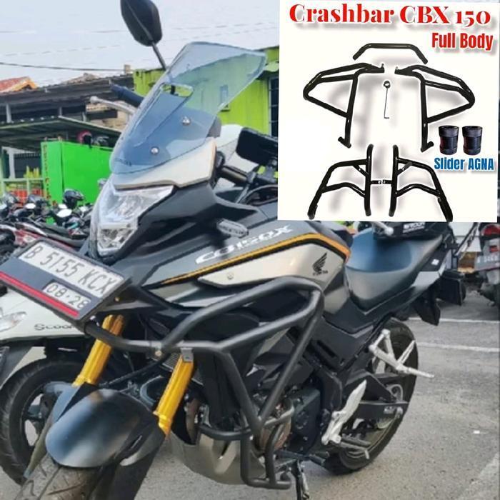 Tubular Honda Cb150X Aksesoris Cb150X Pelindung Body Motor Crashbar Cb 150Rx Plus Baut Motorcycle Be