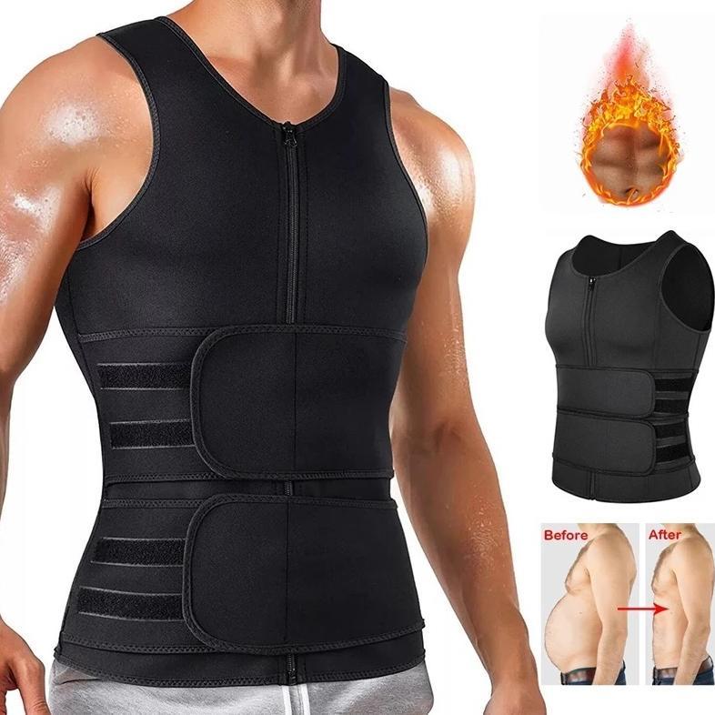 UNTUK PRIA Korset Pembentuk Badan Pria Korset Pelangsing Perut Buncit Shaper Waist Trainer Fat Burne