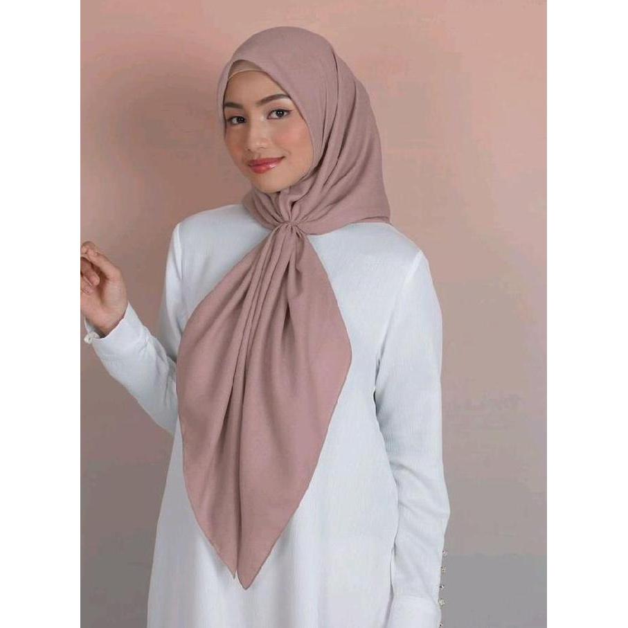 Keisha Velmira Elzatta Hijab Segiempat Polos Voal Premium