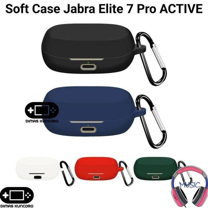 Promo Soft Case Jabra Elite 7 Pro ACTIVE silicone silikon tws cover casing Diskon