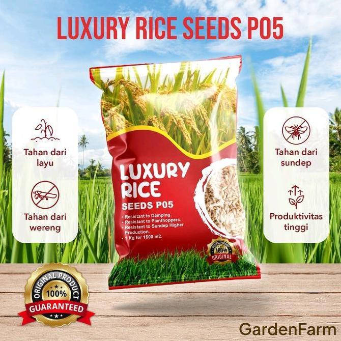 Gardenfarm - [Cod] Benih Padi P05 1-5 Kg - Bibit Padi Unggul - Bibit Padi Sawah - Benih Padi Premium
