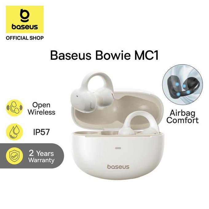 Promo Baseus Bowie MC1 Open Ear TWS Ear Clip Sport Work Headset Anting Bluetooth OWS Earphone Clip D