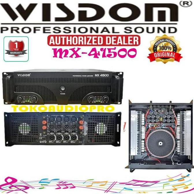 Promo Power Wisdom MX41500 4-Channel Power Amplifier wisdom Mx-41500 Diskon