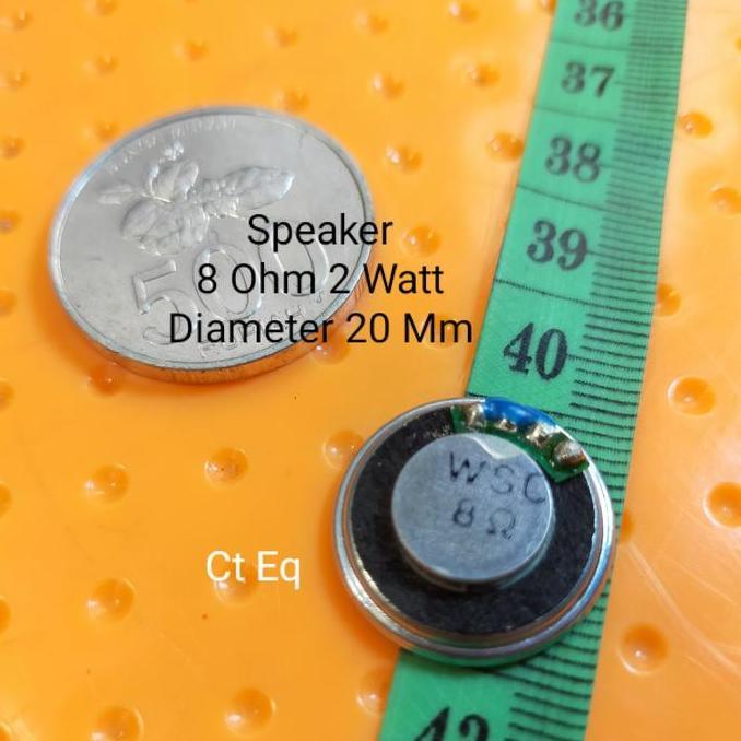 Promo Speaker 8 ohm 2 Watt diameter 20 mm tebal 4 mm Speaker mini Tipis Diskon