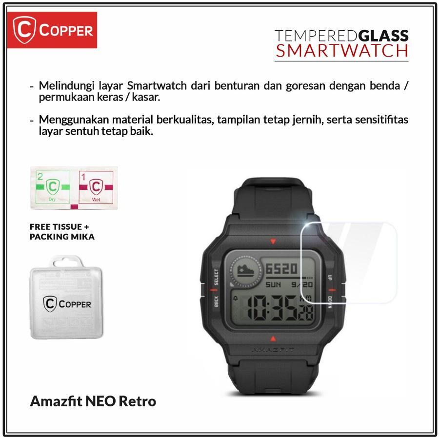 Amazfit Neo Retro - Copper Tempered Glass Clear Smartwatch