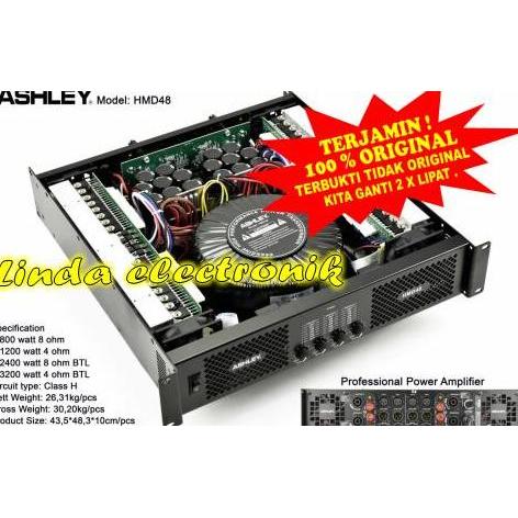 Promo Power Ashley HMD48 hdm 48 Amplifier Ashley HMD48 4 Channel Diskon