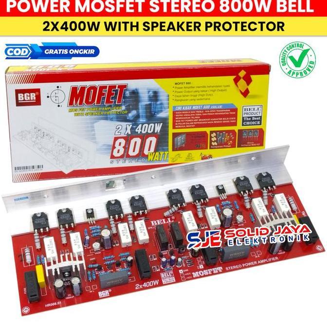 Promo KIT POWER MOFET 800W STEREO TRANSISTOR FINAL ASLI 2X400 WATT 800 W PLUS PROTEKTOR PROTECTOR TR