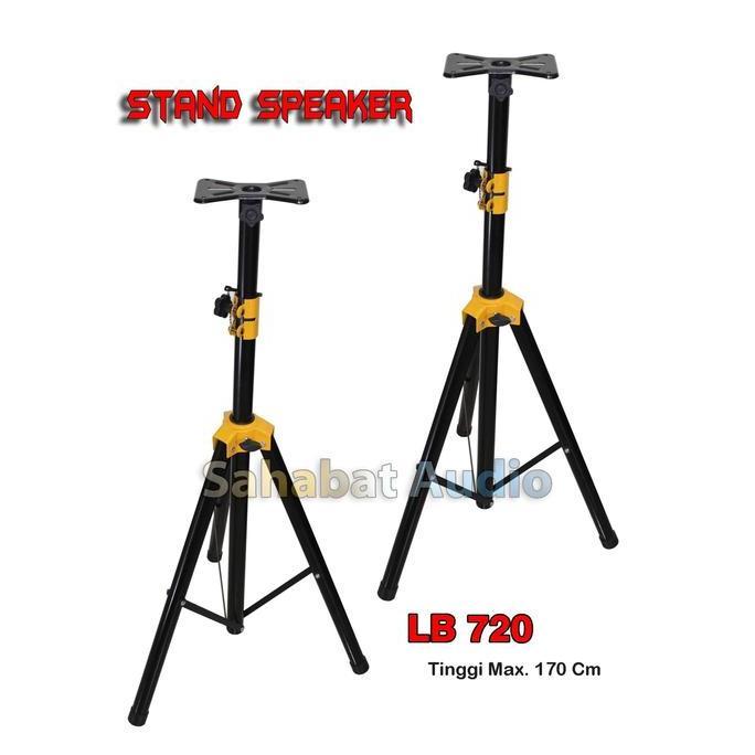 Promo 1 Set Stand Speaker LB 720 Pro / Tripod Speaker Full Besi LB-720 [2 Pc Diskon