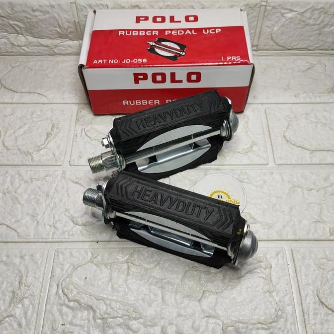 Pedal Karet POLO As Besar Plat Tengah Besi Sepeda Onthel Ontel Jengki Mini Jadul