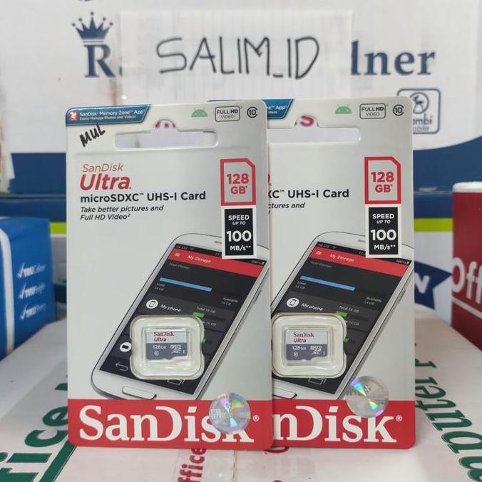 SanDisk 128 gb micro sd memori hp original