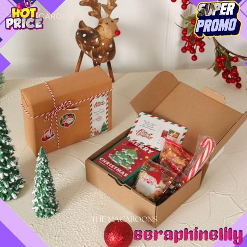 Mini Hampers Natal isi Bricks, Cookies, Permen - Kado Natal Anak - Souvenir Sekolah Minggu New