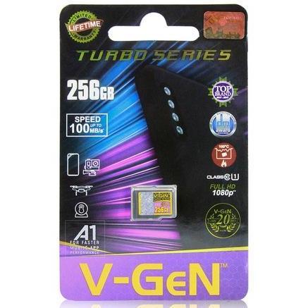 Memori Micro SD V-Gen Memory Card 256gb Class 10 Turbo Vgen Original