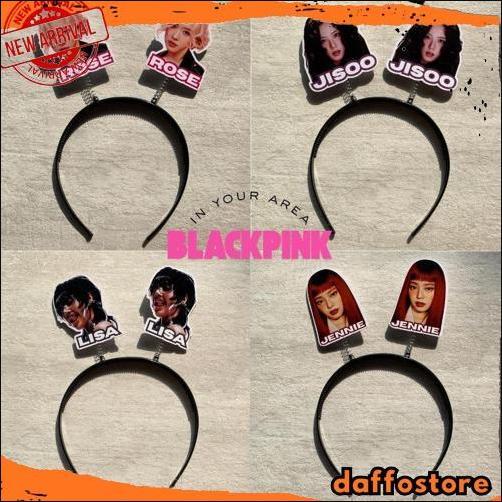 Bando Blackpink Allsize Rose Lisa Jisoo Jennie / Anak dan Dewasa / Aksesoris Merch Merchandise Konse