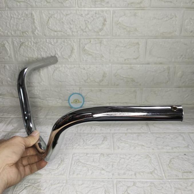 Stang Handlebar Sepeda Anak Perempuan CTB MINI 16 Dan 18 Steel Chrome