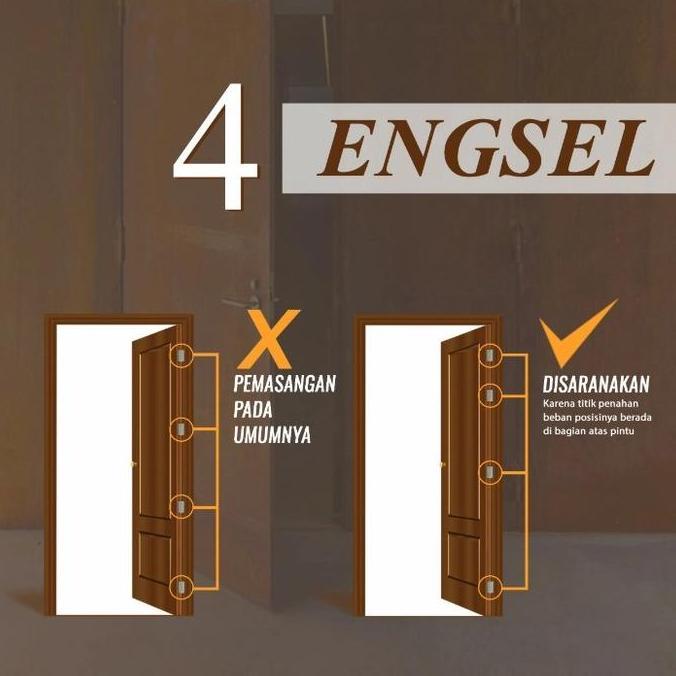 PALOMA BHP 233 ENGSEL PINTU 4 INCH 3MM ENGSEL JENDELA MATTE BLACK SSS