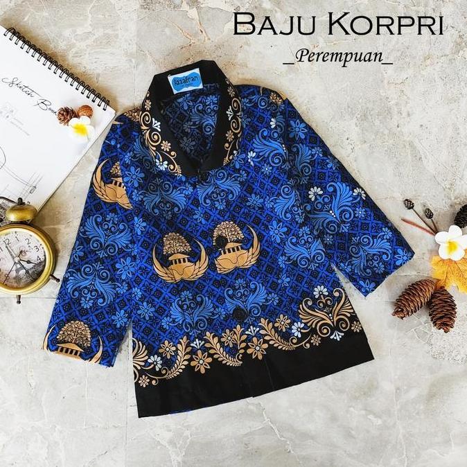 DISKON Baju Guru Batik Biru Kostum Karnaval Anak dan Bayi Katun READY STOCK