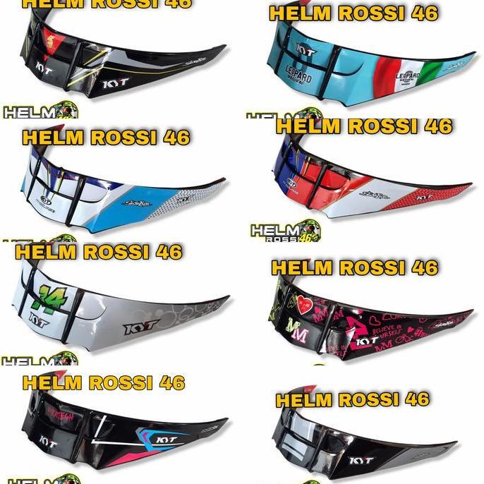 SIAPKIRIM SPOILER HELM KYT TTC 3D GPR MOTIF JE MASIA LEOPARD VENOM DLL READY STOCK
