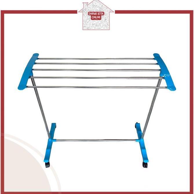 TERLARIS Rak Jemuran Handuk dengan Roda / Gantungan Handuk GSF 2705 / GSF 2715 / Jemuran Plastik Por