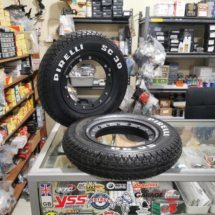 Velg Tubeless Ring 10 Modular GS Black set Ban Pirelli SC 30 Classic