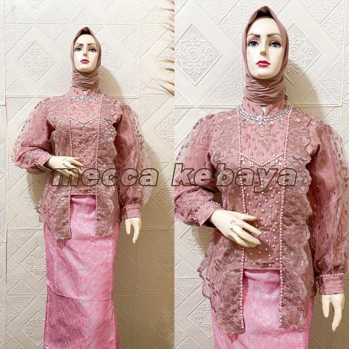 Kebaya Kutubaru Tille Bordir Premium Part 1 | Kebaya Kutubaru Payet Tangan Balon| Kebaya Modern Wisu