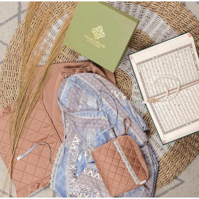 Mukena Travel Fazluna Series 2 in 1 Mukena Full Set Sajadah