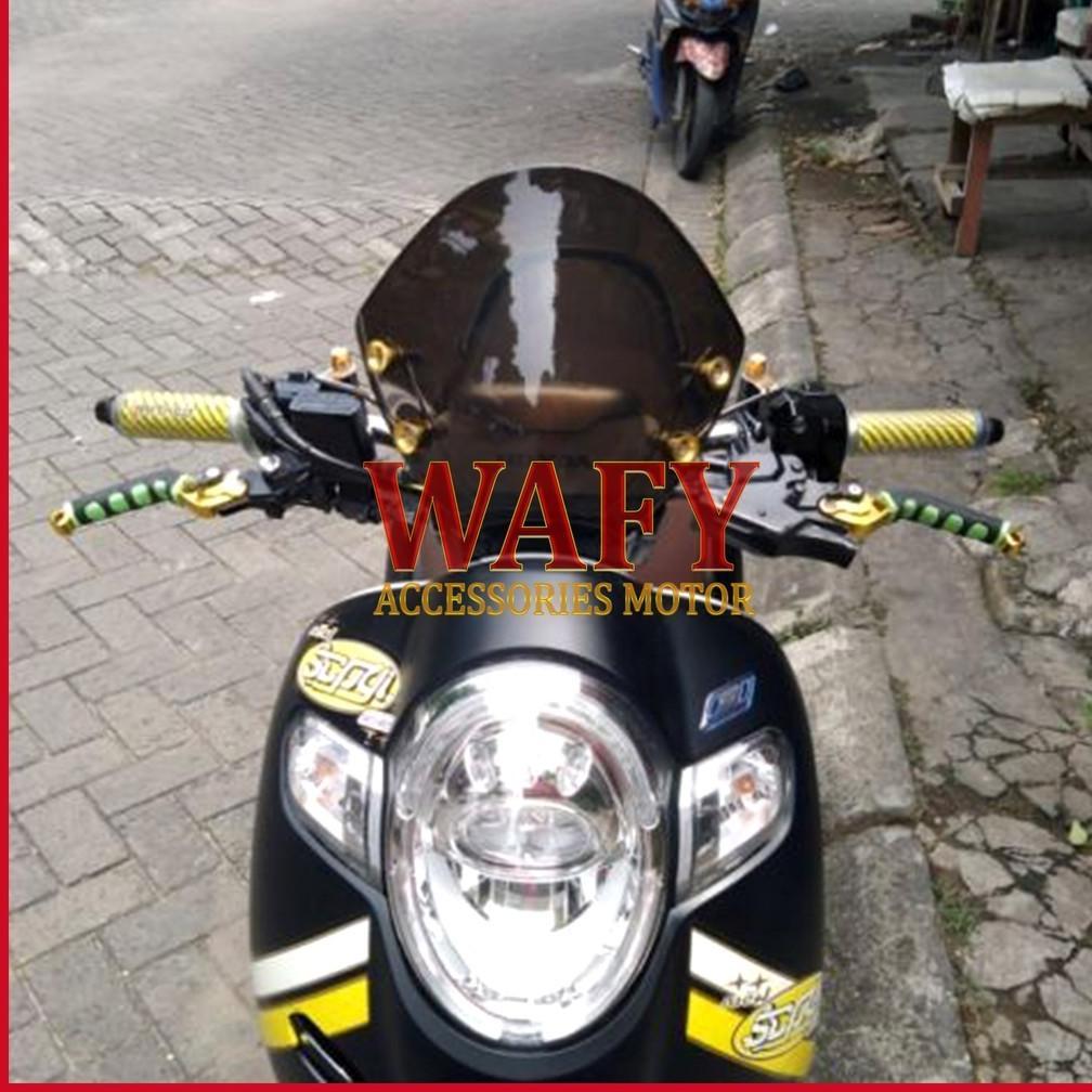 Windshield Scopy Fi Dan Bracket , Visor Scoopy Merk Tgp , Visor Yamaha Fino Universal
