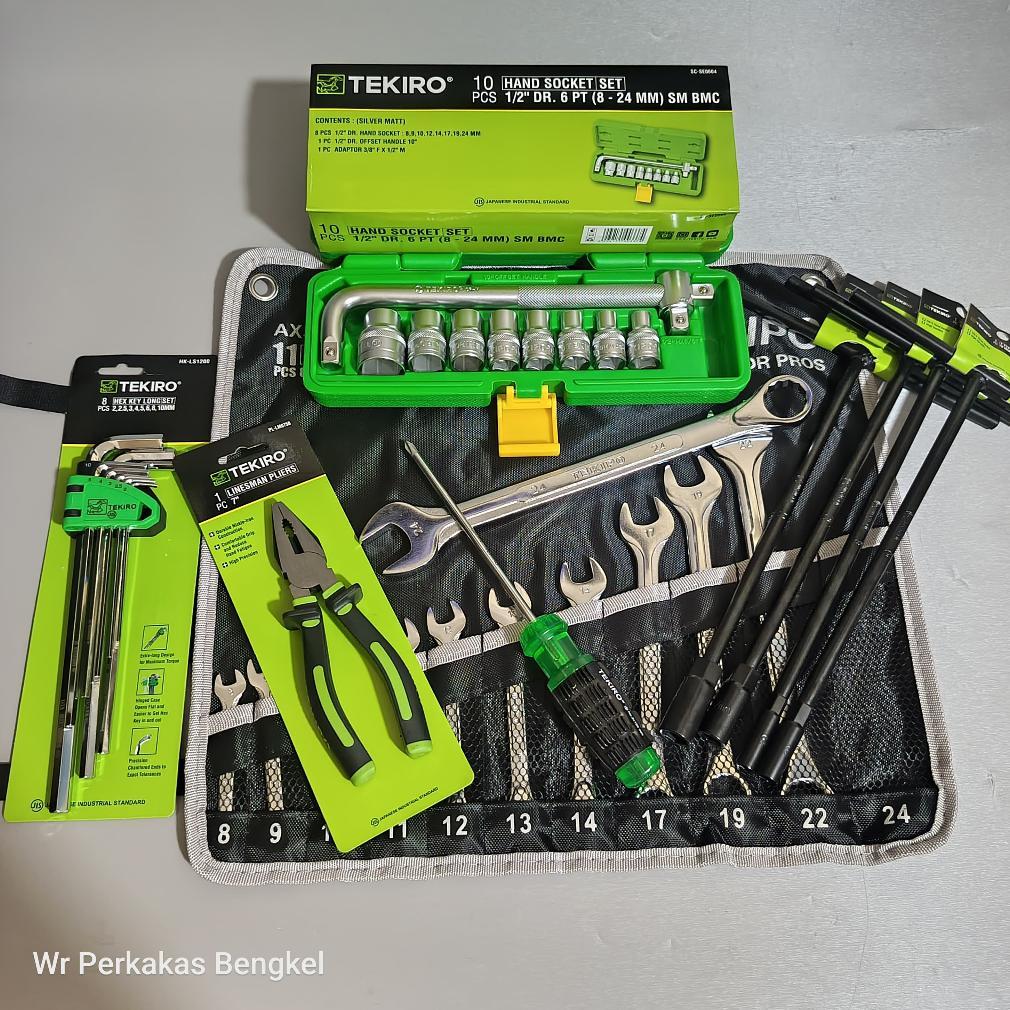 TEKIRO Kunci Lengkap full set / Alat Bengkel Murah / Tools / Peralatan Bengkel
