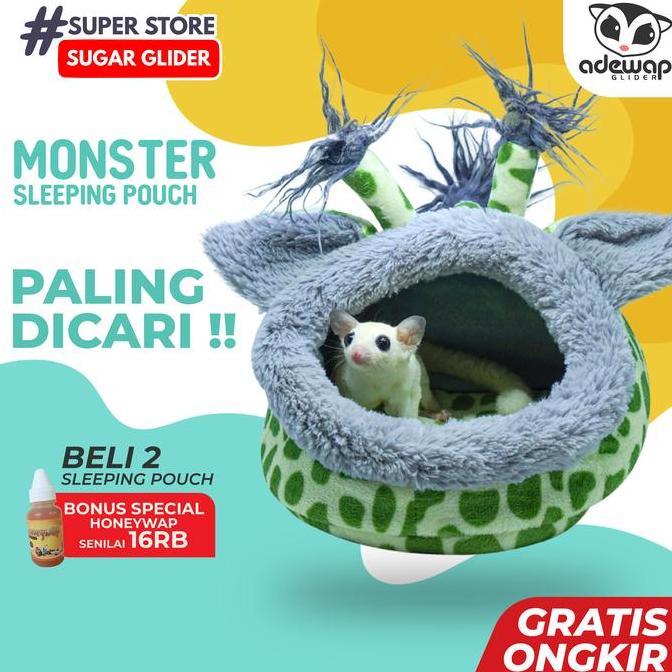 TEMPAT TIDUR LANDAK MINI / CINCILA BESAR SLEEPING POUCH KANTONG TIDUR