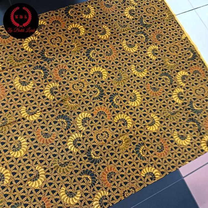 Kain batik katun colet warna motif pintu rejeki soga genes solo