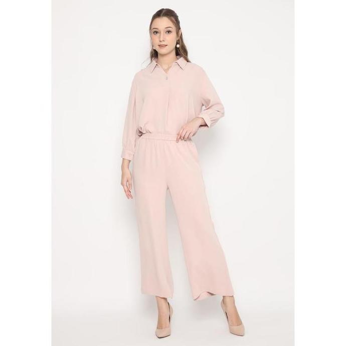 Plain Long Kulot Salem By Brilliant Girl celana wanita panjang karet bawahan loose basic casual fit 