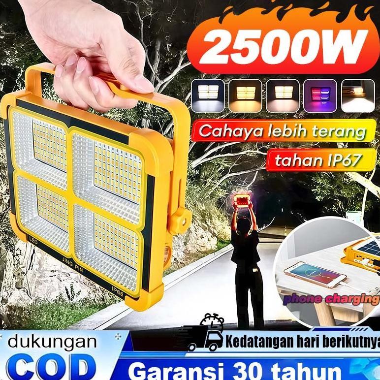 Garansi 30 tahun Lampu Emergency LED 1500W lampu emergency tahan 24 jam Lampu solar panel Profession