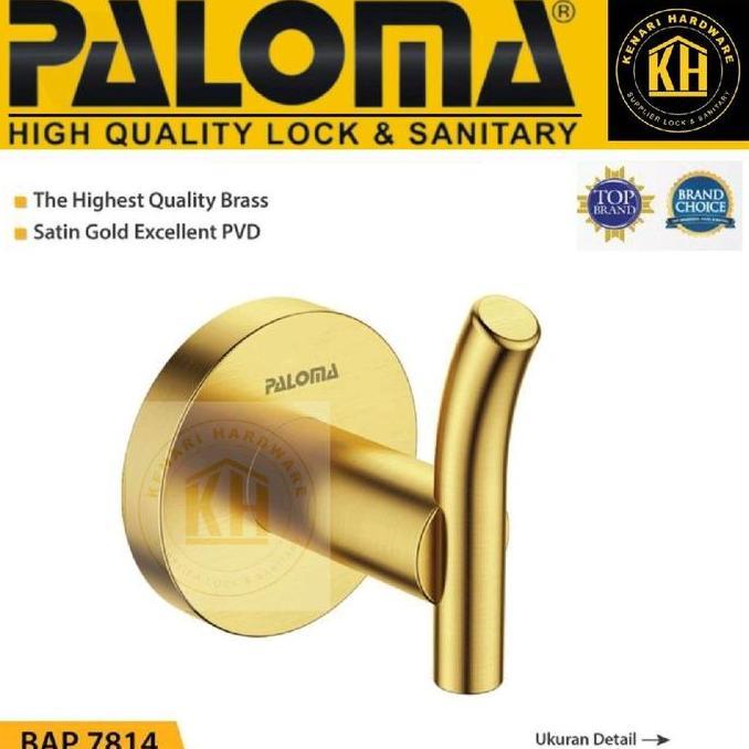 PALOMA BAP 7814 GANTUNGAN HANGER BAJU HANDUK KAPSTOK HOOK SATIN GOLD