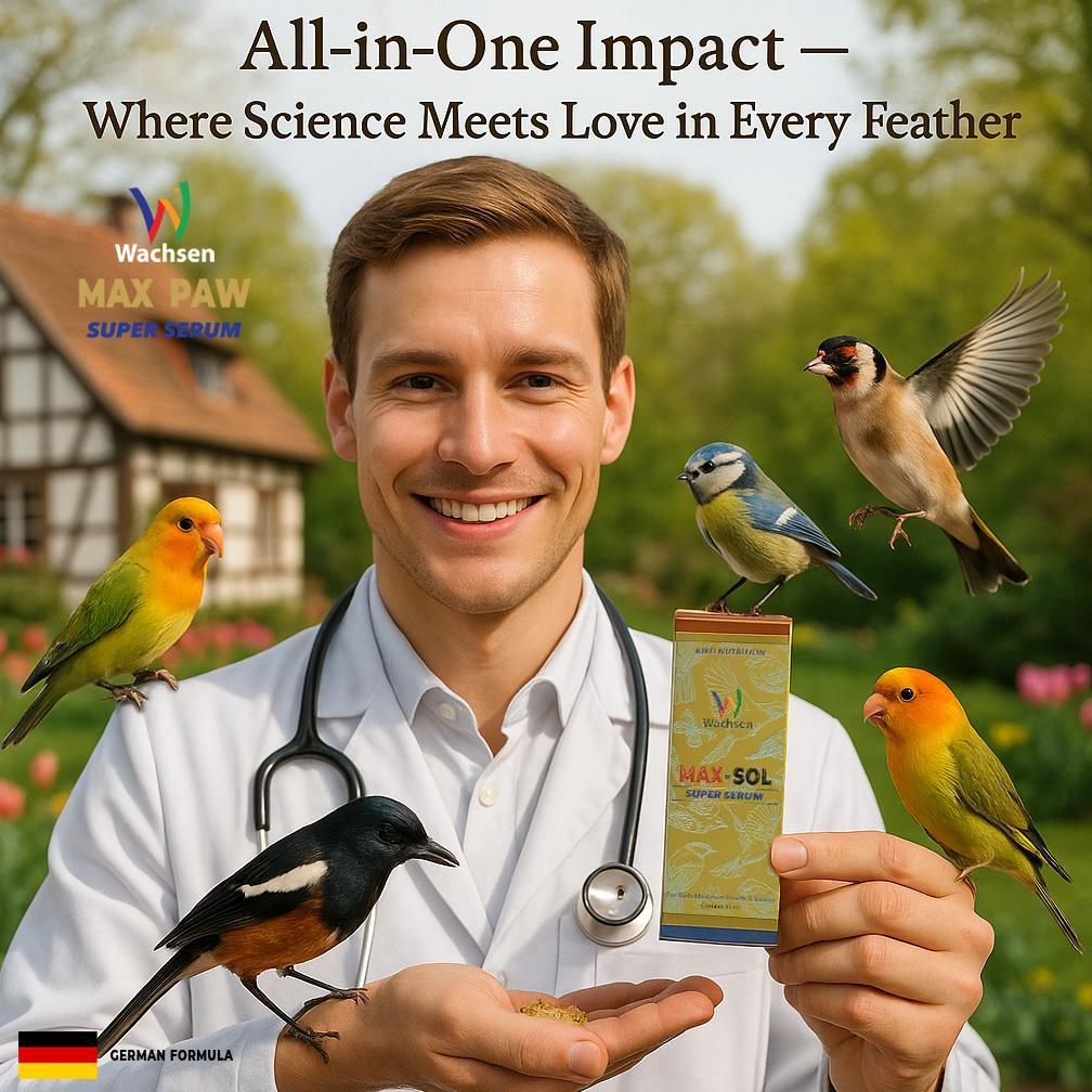 MAX SOL Super Serum Nutrisi Futuristik Nano Neuro Performa Burung Elite Lebih Dari Vitamin Burung