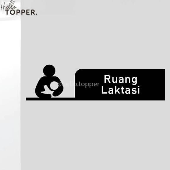 Atkkita- Sign Akrilik Ruang Laktasi Hollow Uv Print Sign Board