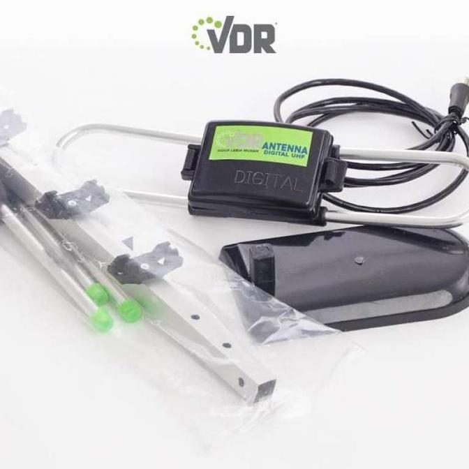 Terpopuler- Antena Tv Indoor & Outdoor Vdr V-87Hd + Kabel 1.5M / Antena Digital Vdr / Antena Tv Mura