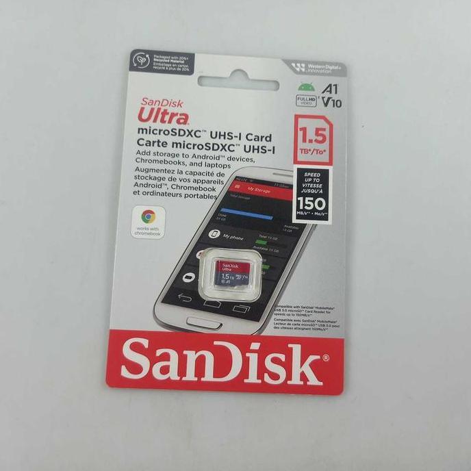 Rhqctwpn73- Micro Sd 1.5Tb Sandisk Ultra Original Memory Card 1.5 Tb Microsd 1,5Tb Ori 150 Mb/S 1,5 