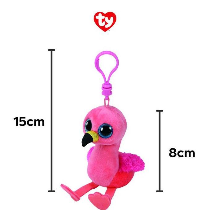 Discount Ty Beanie Boos Gilda Flamingo (Medium) - Boneka Burung Flamingo