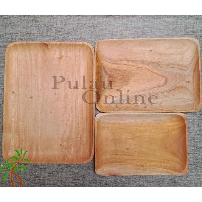 L - Nampan Kayu - Talam kayu - Pulau Online