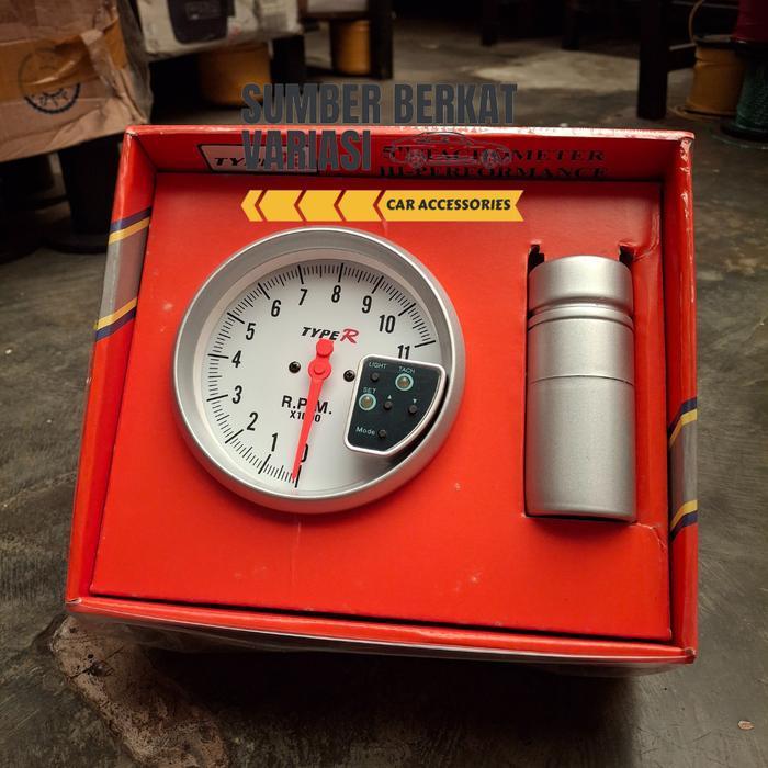 Tachometer Rpm Mobil Type R 5 Inch Universal Original Dan Terpercaya