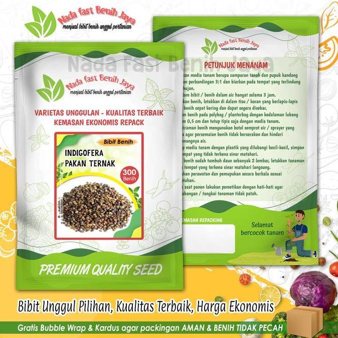 Gaerdenpic- 5 Pack Benih Indigofera - Bibit Pakan Ternak Bibit Indigofera / Benih Indigofera Super D