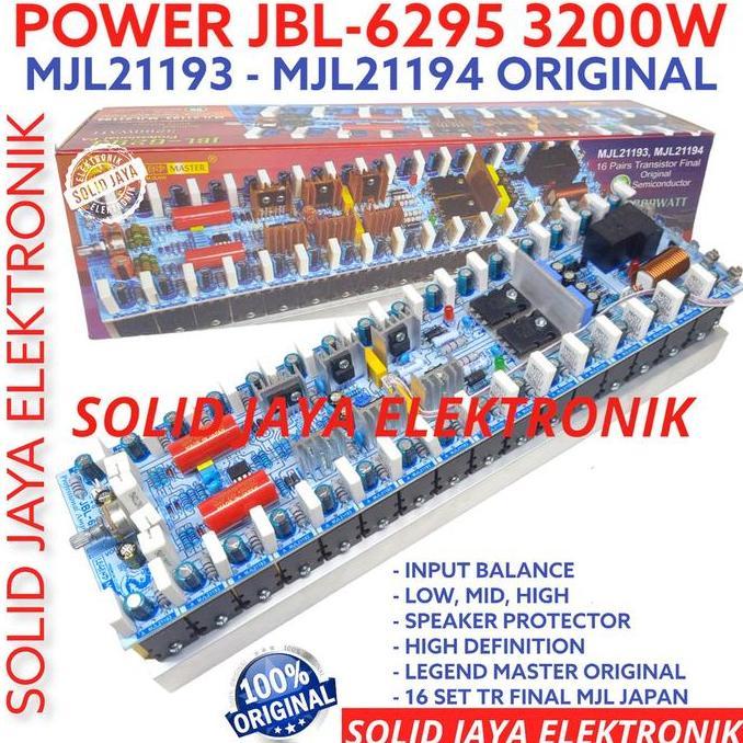 Kick_Doller - Kit Power Amplifier For Jbl6295 24W 32W Mono Plus Tr Final Toshiba 2Sa1943 2Sc52 Mjl M