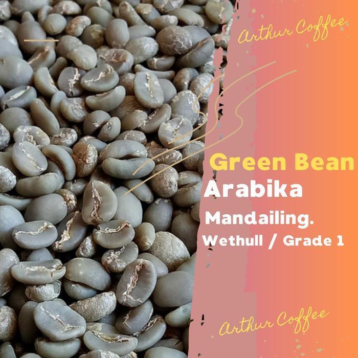 Green bean / Biji kopi arabika MANDAILING - semi wash TERMURAH
