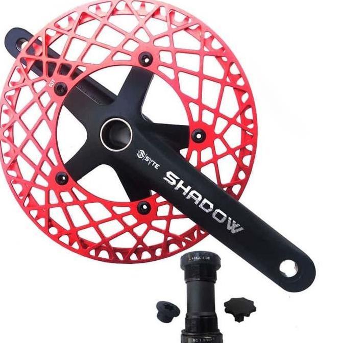 Promo crank set SYTE shadow spider Hollowtech 2 + BB HT2 Diskon