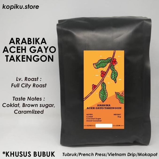 KOPI BUBUK ARABIKA GAYO 1 KG (TAKENGON)